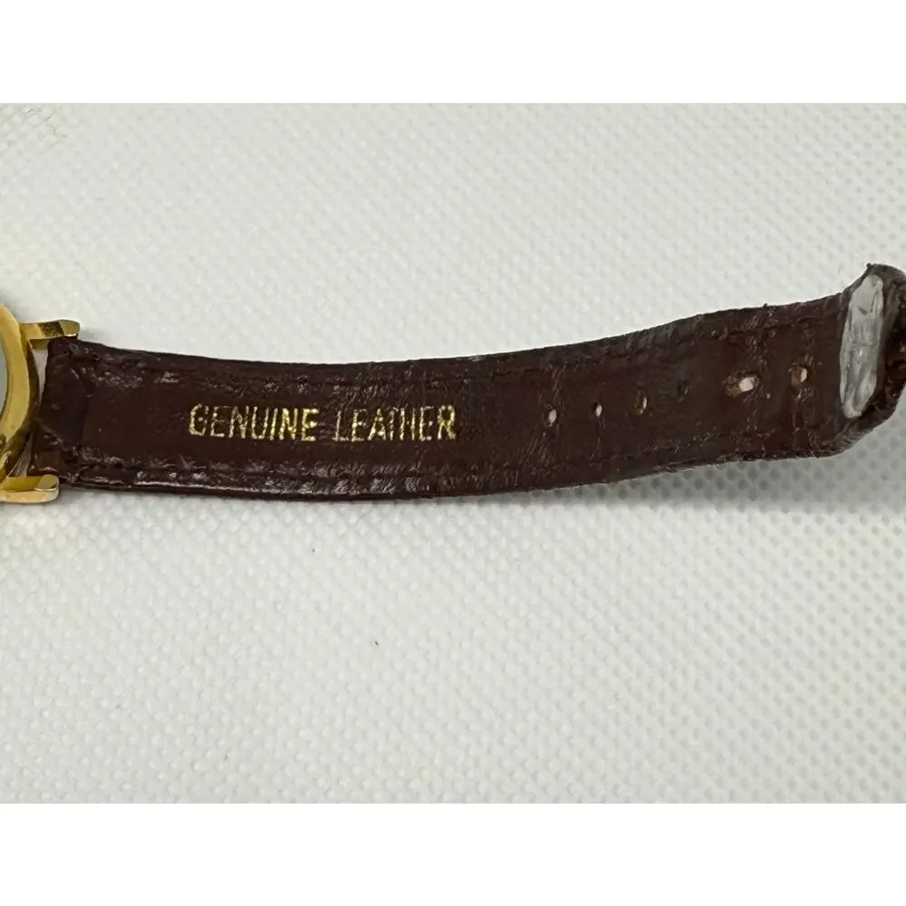 Capezio Gemstone Watch and Bracelet Set Faceted Crystal Leather